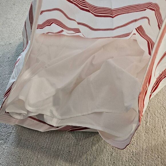 Club Monaco Nearta Off The Shoulder White and Red Striped Dress Size 4 - Picture 9 of 11